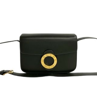 セリーヌ(celine)の極 美品 CELINE セリーヌ ヴィンテージ サークル ロゴ 金具 カーフ レザー 本革 ミニ ショルダーバッグ ポシェット グリーン 74450(ショルダーバッグ)