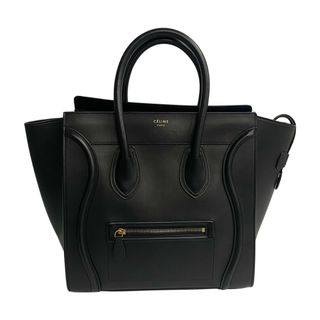 極美品☆セリーヌ CELINE ラゲージ ミニショッパー ハンドバッグ ブラックCheeshop