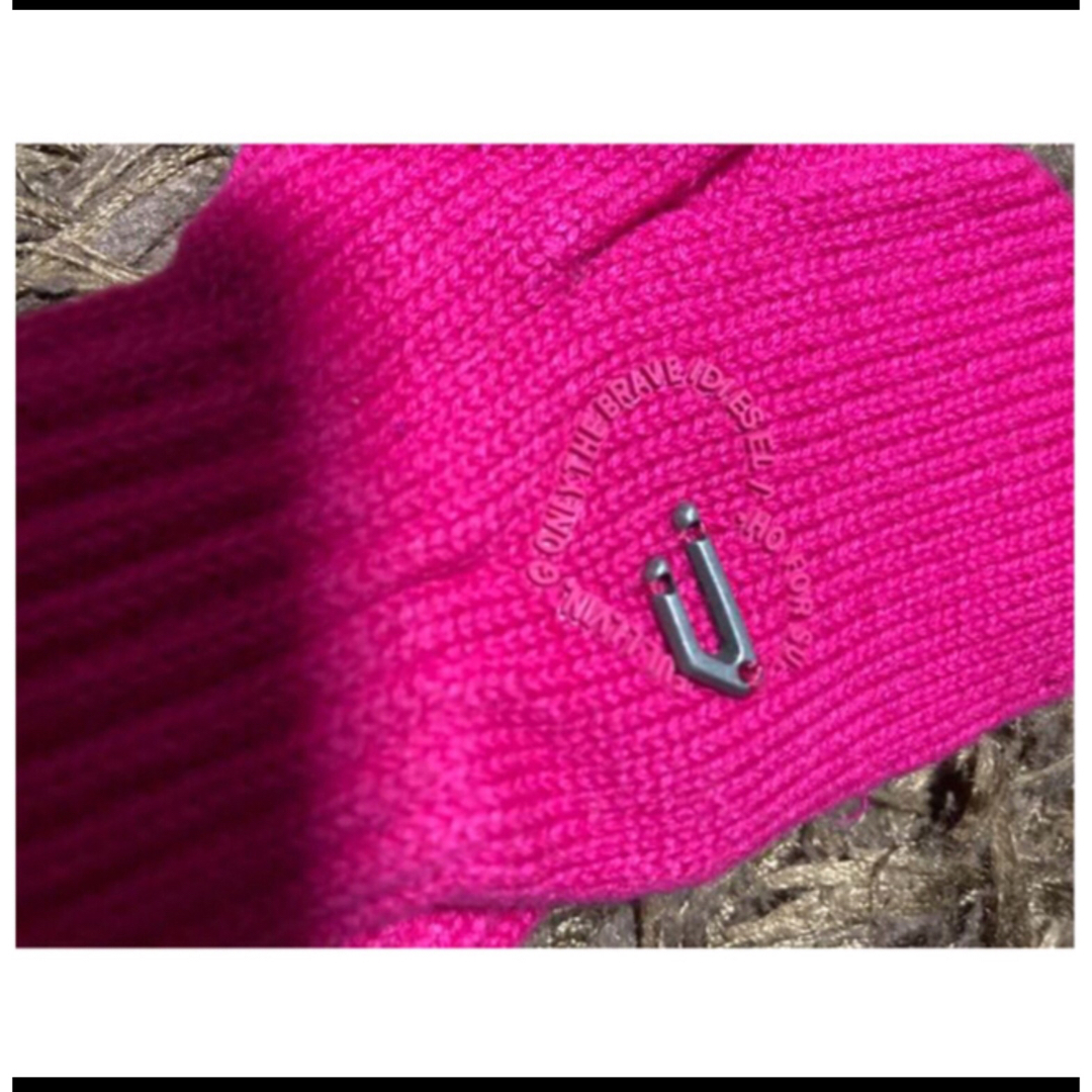 DIESEL(ディーゼル)の新品DIESELベビー　手袋　ピンク キッズ/ベビー/マタニティのこども用ファッション小物(手袋)の商品写真