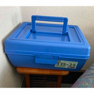 明邦化学工業（株）　工具入れ　とって付カラーBOX ブルー TB-25(小物入れ)