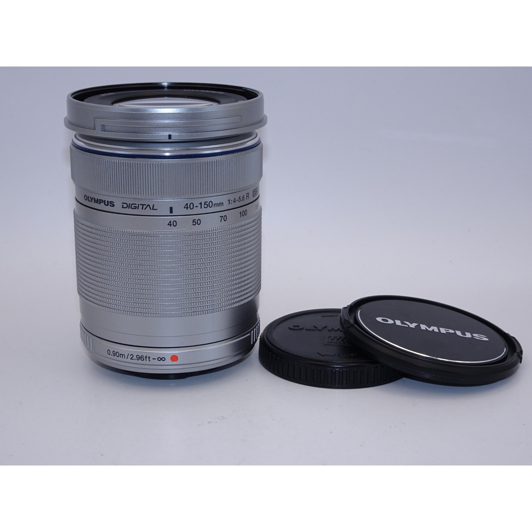 【外観特上級】OLYMPUS M.ZUIKO DIGITAL ED 40-150mm F4.0-5.6 R シルバー スマホ/家電/カメラのカメラ(レンズ(ズーム))の商品写真