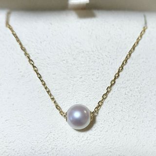 ミキモト(MIKIMOTO)のミキモト パール ネックレス K18YG 7.1mm 2.3g(ネックレス)