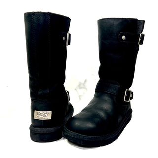 アグ(UGG)の【レア美品】UGG KENSINGTON ケンジントン ブーツ 黒 22.0(ブーツ)