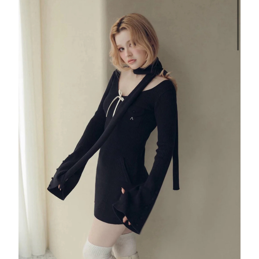 andmaryワンピース Leah muffler mini dress - beaconparenting.ie