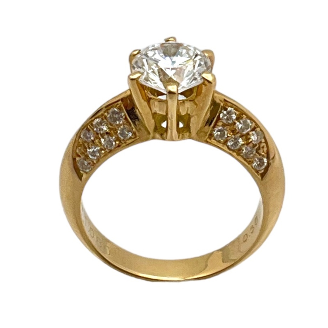 　ダイヤモンドリング K18YG ジュエリー レディースのアクセサリー(リング(指輪))の商品写真