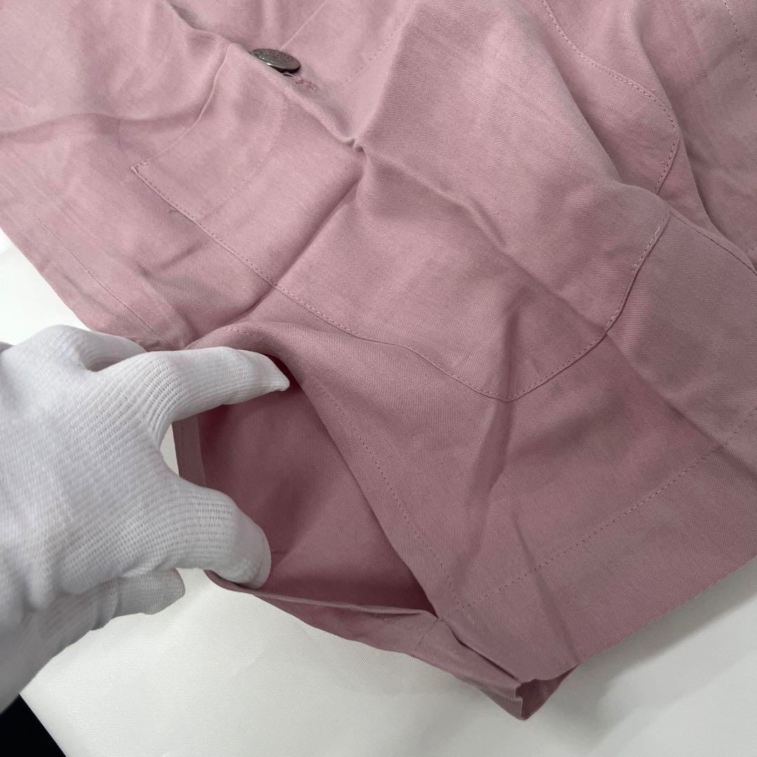 ジャスミ　ベビーピンク　オーバーブラウス　シルク100% 絹100 jasmi レディースのトップス(シャツ/ブラウス(半袖/袖なし))の商品写真