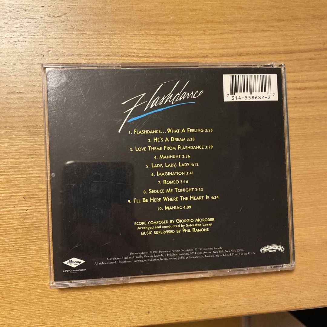 「フラッシュダンス」オリジナル・サウンドトラック　中古CD エンタメ/ホビーのCD(映画音楽)の商品写真