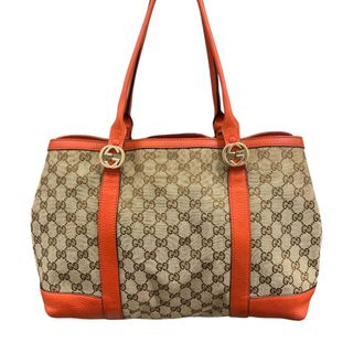 グッチ(Gucci)の　グッチ GUCCI トートバッグ 353122 ベージュ/オレンジ GGキャンバス GGキャンバス・レザー レディース トートバッグ(トートバッグ)