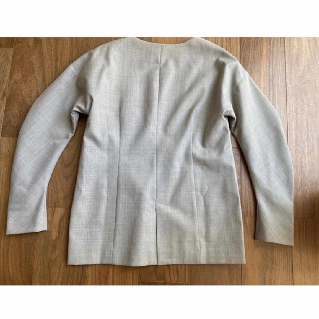 SEA(シー)の【新品 タグ付】SEA WOOL CURB SLEEVE JACKET PULL レディースのジャケット/アウター(ノーカラージャケット)の商品写真