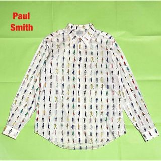 【人気】Paul Smith　Paul's People PRINT SHIRTピープル柄