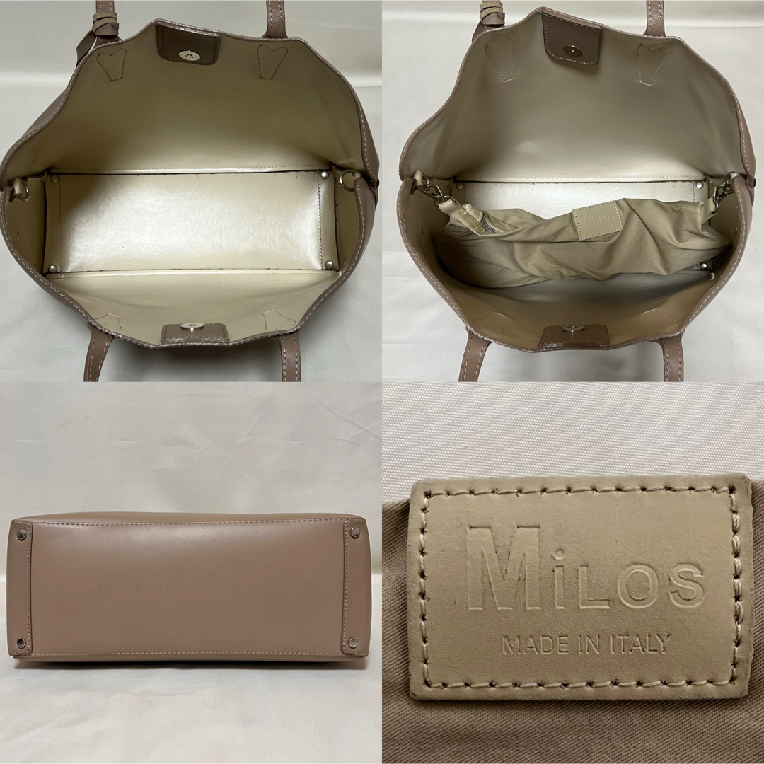 MILOS(ミロス)のMiLOS ミロス トートバッグ イタリア製 A4収納 通勤バッグ 肩掛け レディースのバッグ(トートバッグ)の商品写真
