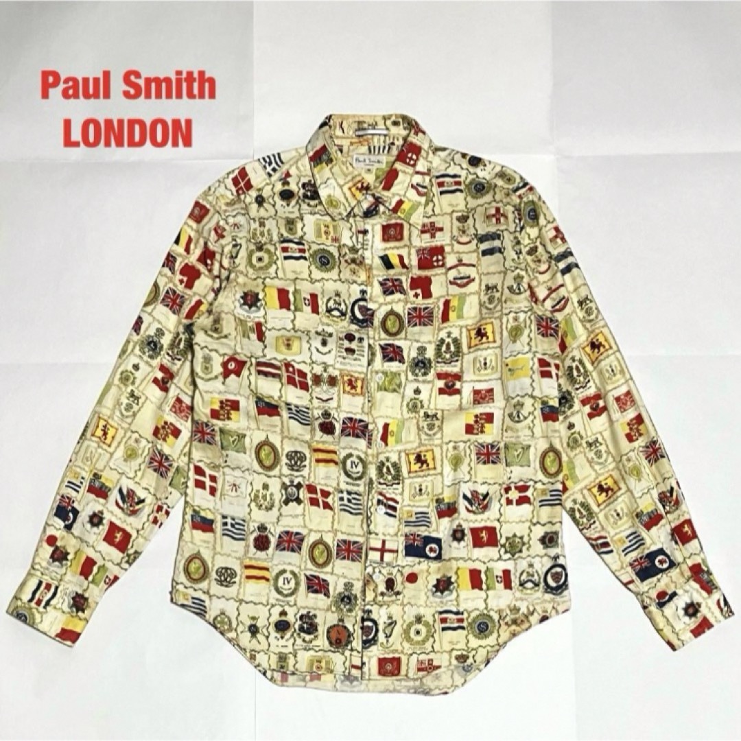 Paul Smith(ポールスミス)の【人気】Paul Smith LONDON　ポールスミス　総柄シャツ　万国旗 メンズのトップス(シャツ)の商品写真