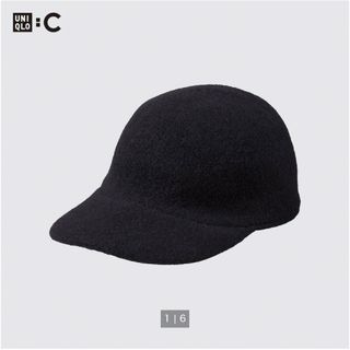 ユニクロ(UNIQLO)の新品　ユニクロC UNIQLO C アジャスタブルウールキャップ　 ブラック(キャップ)