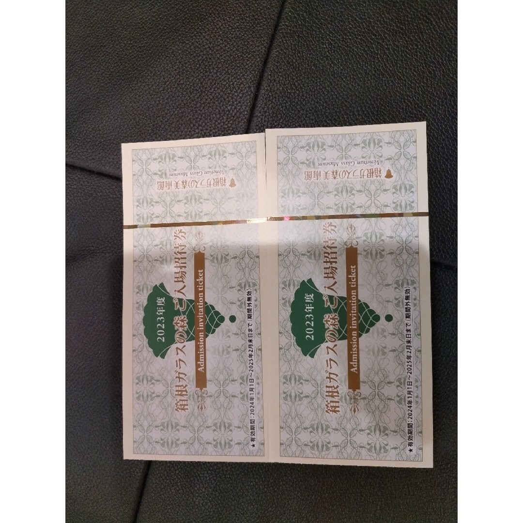 箱根ガラスの森美術館ご入場招待券2枚 チケットの施設利用券(美術館/博物館)の商品写真