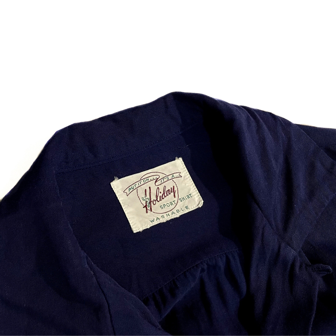 50s Vintage Open Collar Rayon Shirts メンズのトップス(シャツ)の商品写真