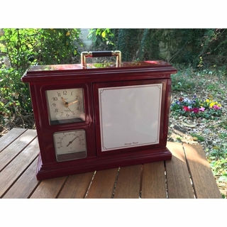 激レア美品✨多機能キーボックス(時計、温度計、メッセージボード付き)、昭和レトロ(置時計)