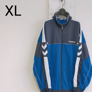 ヒュンメル(hummel)のHUMMEL　ヒュンメル　トラックジャケット　ブルー　ジャージ　XL　H002(ジャージ)