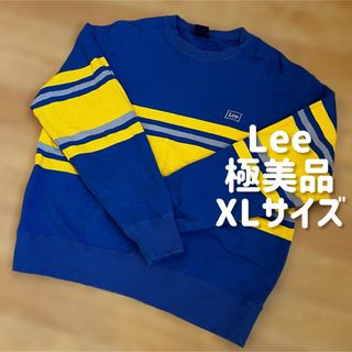 リー(Lee)の【極美品】 Lee ★ リー パネルボーダー トレーナー ブルー × イエロー(スウェット)