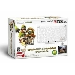 ニンテンドー3DS(ニンテンドー3DS)の3DS LL 新品 モンスターハンター 4 アイルーホワイト スペシャルパック(携帯用ゲーム機本体)