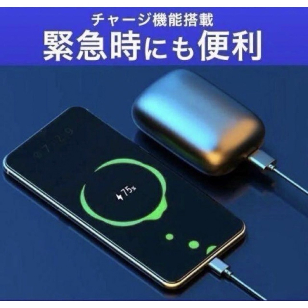 新品未開封イヤホン【赤】ワイヤレス 骨伝導 Bluetooth 高音質 スマホ/家電/カメラのオーディオ機器(ヘッドフォン/イヤフォン)の商品写真