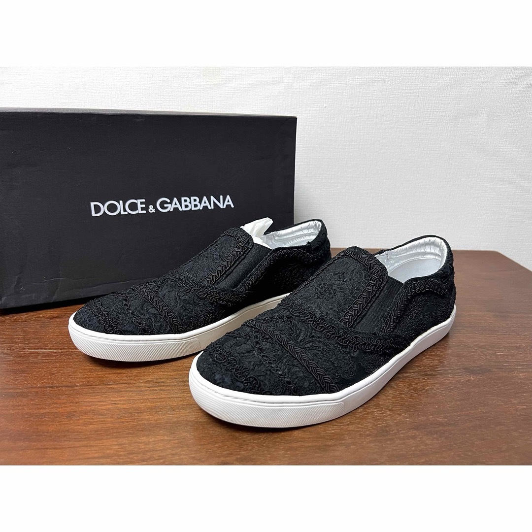 DOLCE&GABBANA(ドルチェアンドガッバーナ)の未使用付属品付き DOLCE&GABBANA スニーカー ブラック メンズの靴/シューズ(スニーカー)の商品写真