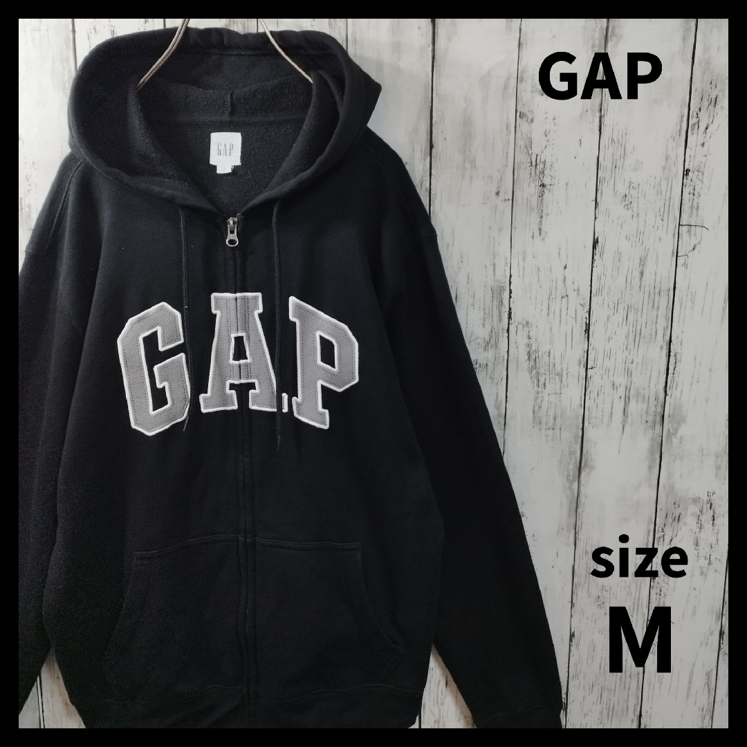 GAP ボア フリースジャケット デカロゴ  ビッグロゴ OLDGAP ゆるだぼオールドギャップ