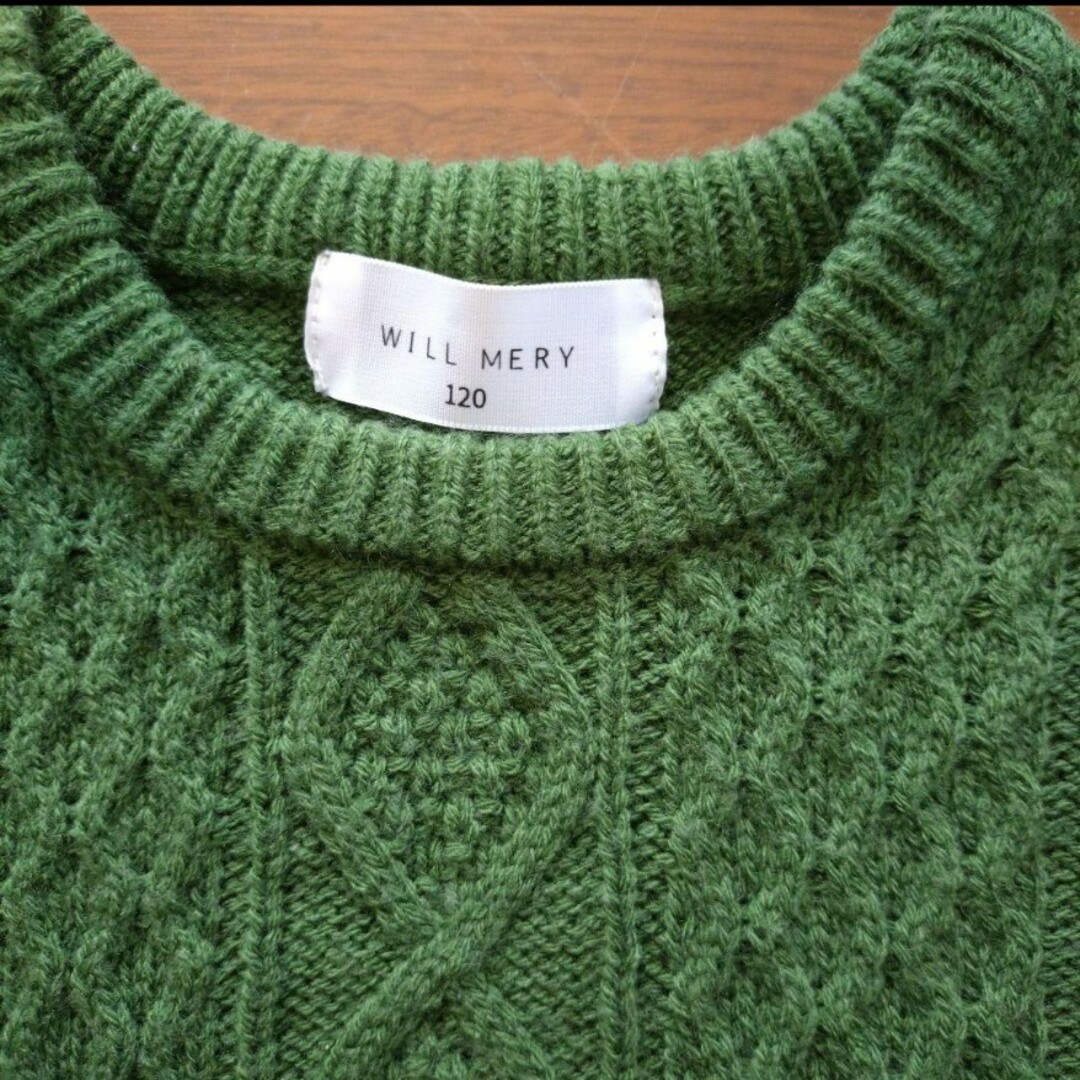 WILL MERY(ウィルメリー)のWILL MERY ニットベスト　120 キッズ/ベビー/マタニティのキッズ服女の子用(90cm~)(ニット)の商品写真