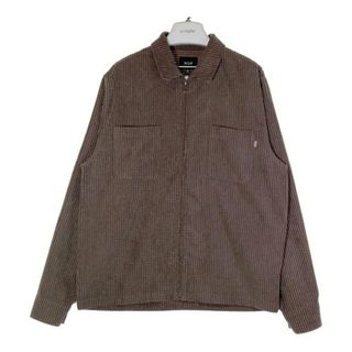 ハフ(HUF)の★HUF ハフ CORNELIUS ZIP SHIRT ブラウン sizeM(シャツ)