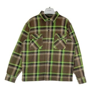 ハフ(HUF)の★HUF ハフ SORRENTO FLANNEL SHIRT ブラウン×グリーン sizeL(シャツ)