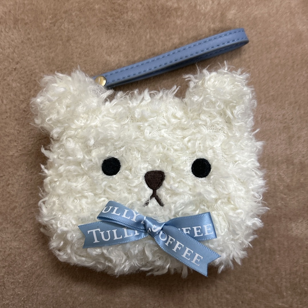 TULLY'S COFFEE(タリーズコーヒー)のタリーズ　ベアフル　ポーチ　ティッシュポーチ エンタメ/ホビーのおもちゃ/ぬいぐるみ(ぬいぐるみ)の商品写真