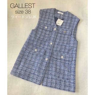 アナイ(ANAYI)のタグ付新品♡GALLEST ギャレストツイードジレJK size38(ベスト/ジレ)