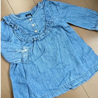 ベビーギャップ(babyGAP)のGAP デニムワンピ　6-12m(ワンピース)