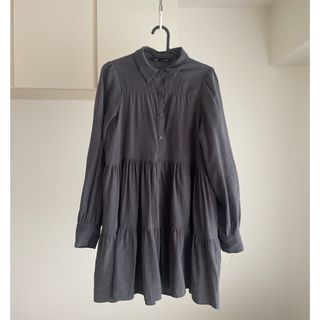 ザラ(ZARA)のワンピース ティアード ZARA 襟付きワンピース(ミニワンピース)