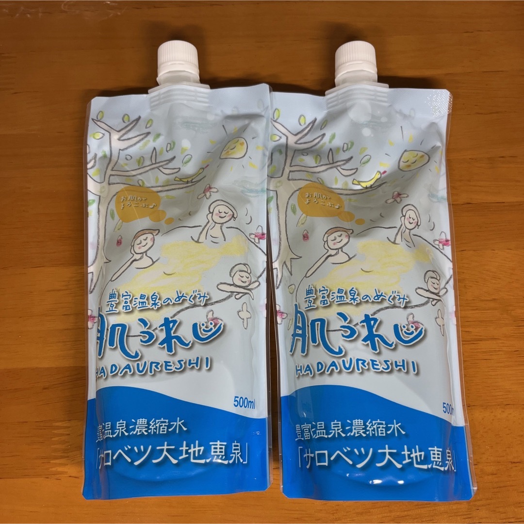 豊富温泉水 サロベツ大地恵泉 肌うれし 500ml 2本 コスメ/美容のボディケア(入浴剤/バスソルト)の商品写真