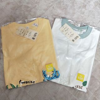 ベルメゾン(ベルメゾン)の新品未開封☆昆虫柄半袖Tシャツ　サイズ100　2枚セット(Tシャツ/カットソー)