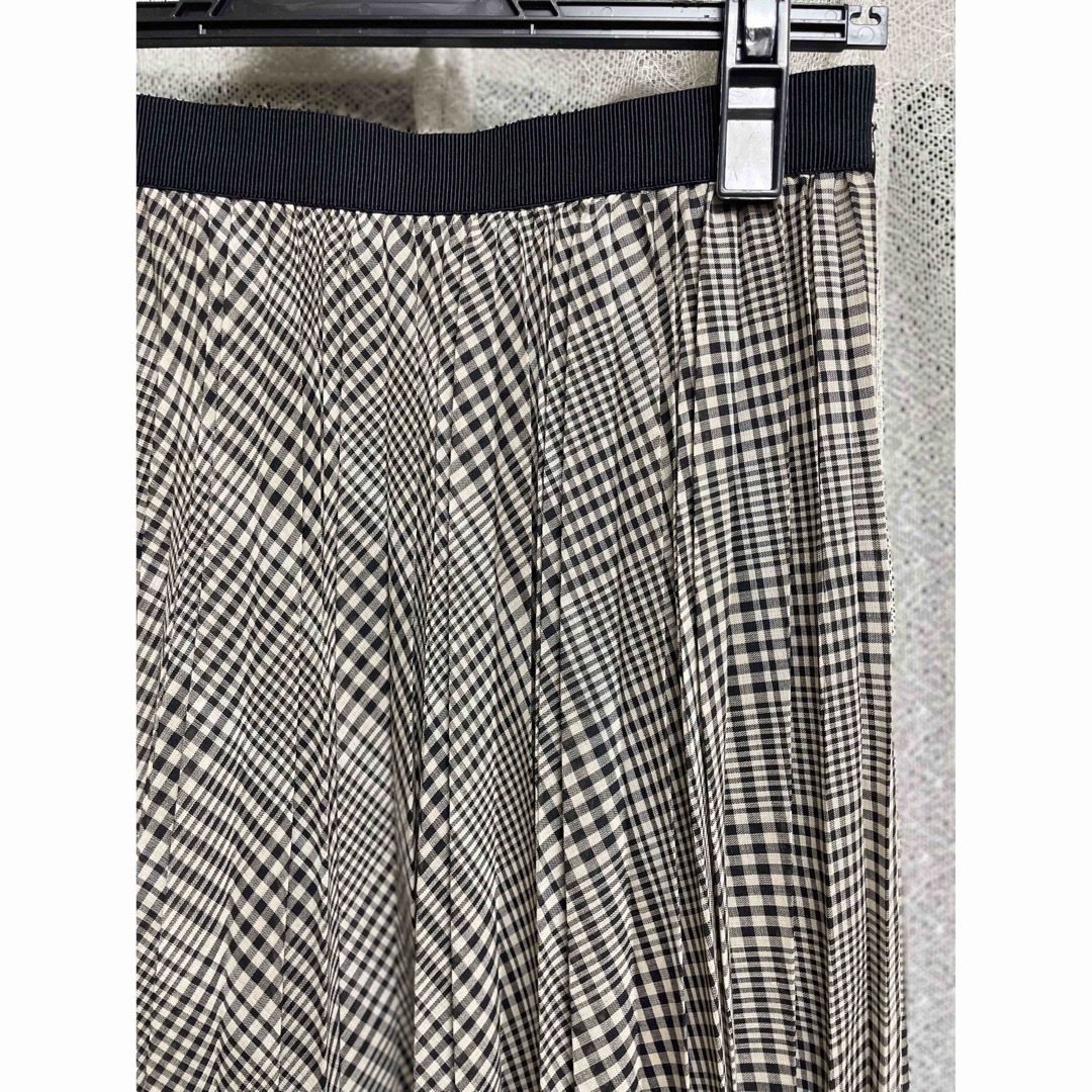 ANAYI(アナイ)のアナイ　チェックウールボイルプリーツスカート レディースのスカート(ロングスカート)の商品写真