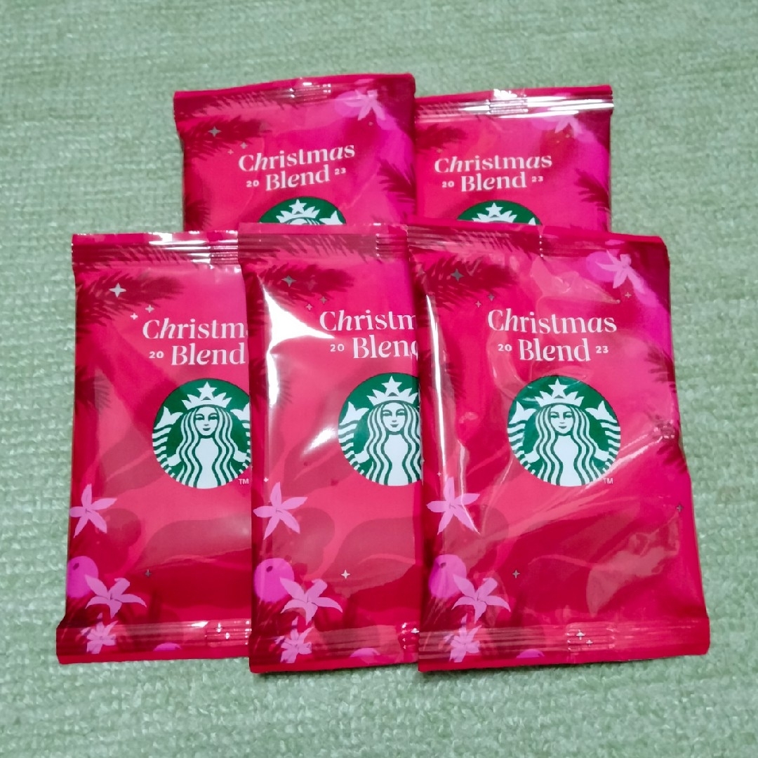 Starbucks Coffee(スターバックスコーヒー)の【匿名発送】スタバ　オリガミ　クリスマスブレンド　5袋 食品/飲料/酒の飲料(コーヒー)の商品写真