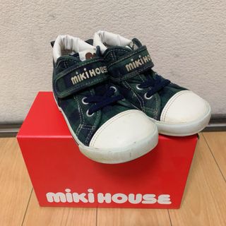 mikihouse - ミキハウス ハイカットスニーカー デニム インディゴ