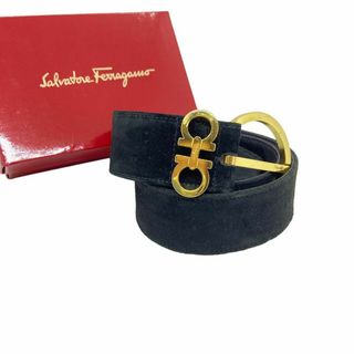 肩幅39cmSalvatore Ferragamoフェラガモガンチーニベルトウールワンピース