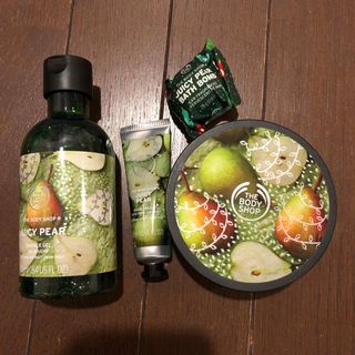 ザボディショップ(THE BODY SHOP)のボディショップ ジューシィペア シャワージェル、ハンドクリーム、ボディバター他(ボディクリーム)