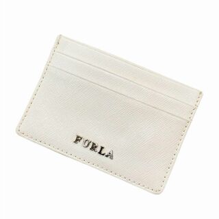 Furla - フルラ カードケース 名刺入れ ホワイトレザー 薄型カード入れ 定期入れ 白革