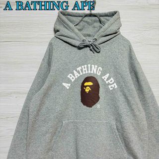 アベイシングエイプ(A BATHING APE)の【希少2XL】アベイシングエイプ　パーカー　アーチロゴ　センターロゴ　即完売(パーカー)