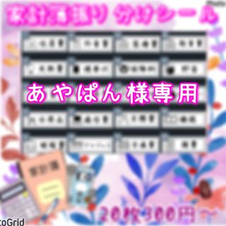 あやぱん様専用　家計簿振り分け　袋分け　アイコン入りラベルシール　家計簿シール(住まい/暮らし/子育て)