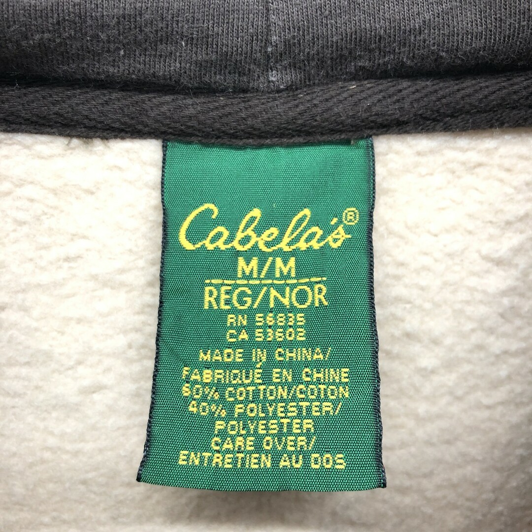 古着 カベラス Cabelas ロゴ刺繍 迷彩柄 総柄 スウェットプルオーバーパーカー メンズM /eaa416762 メンズのトップス(スウェット)の商品写真