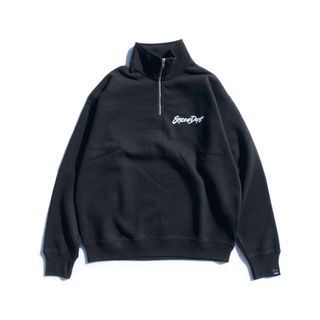 デプス(deps)のdeps HALF ZIP SWEAT BLACK ブラック L デプス 新品(ウエア)