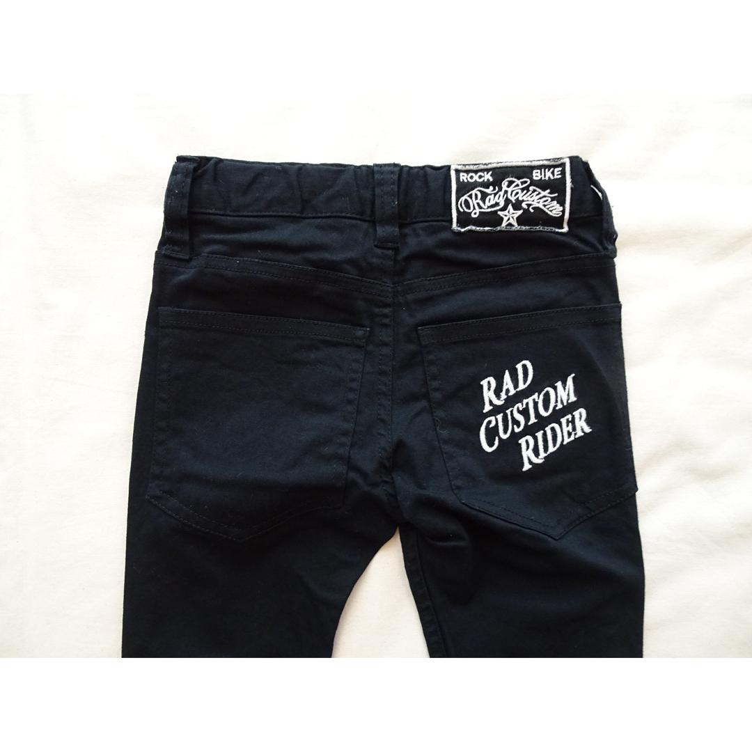 RAD CUSTOM(ラッドカスタム)のRAD CUSTOM★ラッドカスタム★長ズボン★黒★ベベ★100 キッズ/ベビー/マタニティのキッズ服男の子用(90cm~)(パンツ/スパッツ)の商品写真