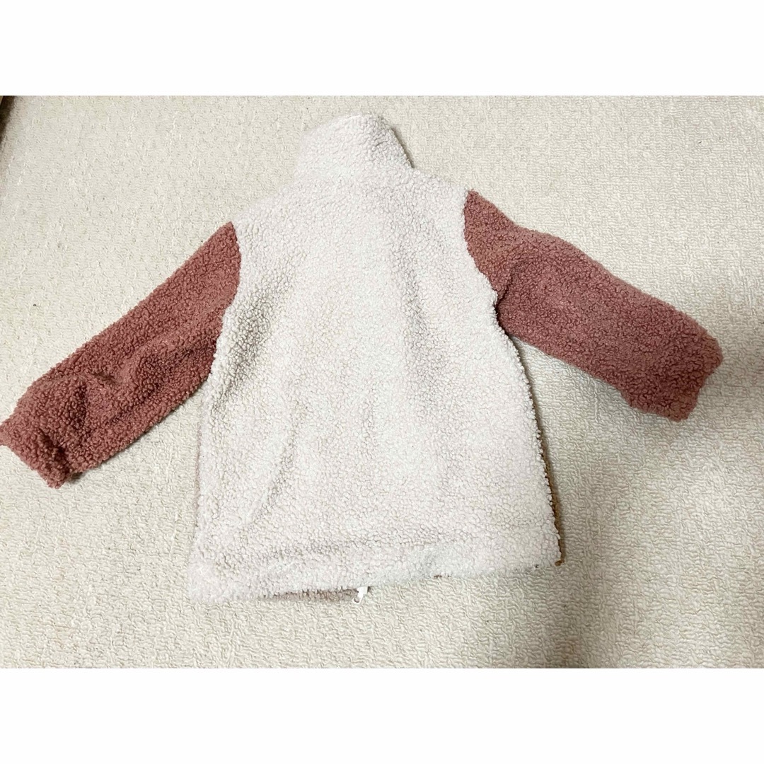 H&M(エイチアンドエム)のH&M ボアコート キッズ/ベビー/マタニティのキッズ服女の子用(90cm~)(コート)の商品写真