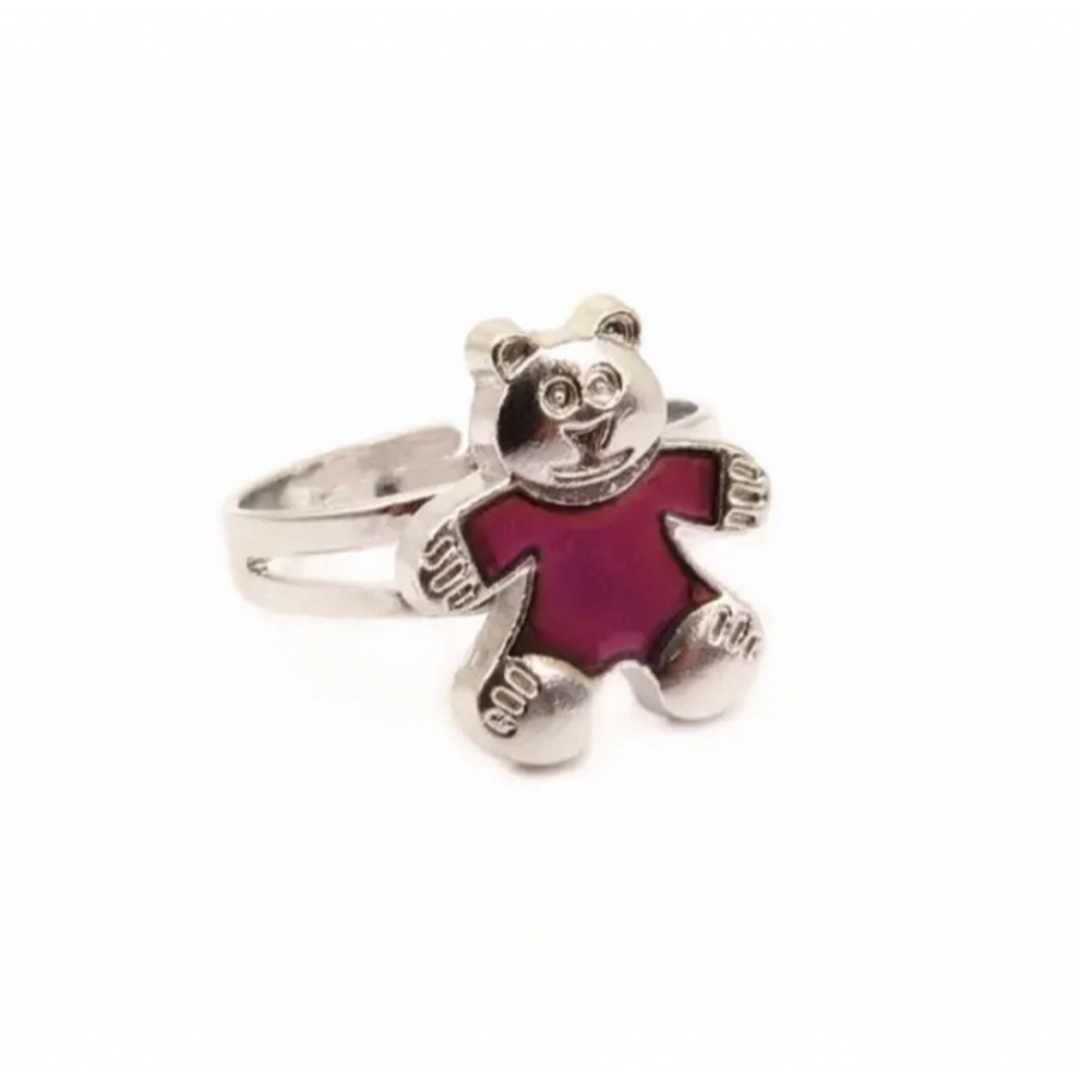 【新品 匿名配送】ムードリング　クマ　ベア　指輪 レディースのアクセサリー(リング(指輪))の商品写真