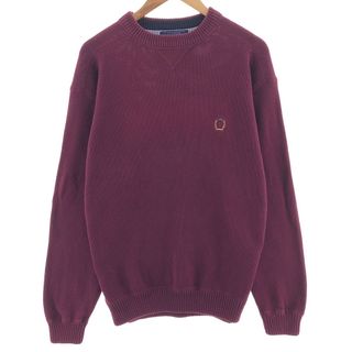 トミーヒルフィガー(TOMMY HILFIGER)の古着 90年代 トミーヒルフィガー TOMMY HILFIGER コットンニットセーター メンズM ヴィンテージ /eaa391213(ニット/セーター)