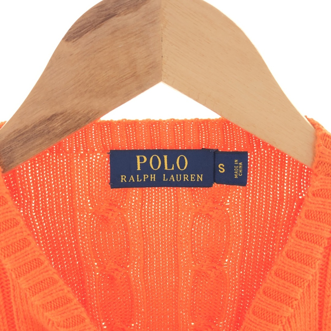 Ralph Lauren(ラルフローレン)の古着 ラルフローレン Ralph Lauren POLO RALPH LAUREN ケーブル編み コットンニットセーター レディースS /eaa391216 レディースのトップス(ニット/セーター)の商品写真